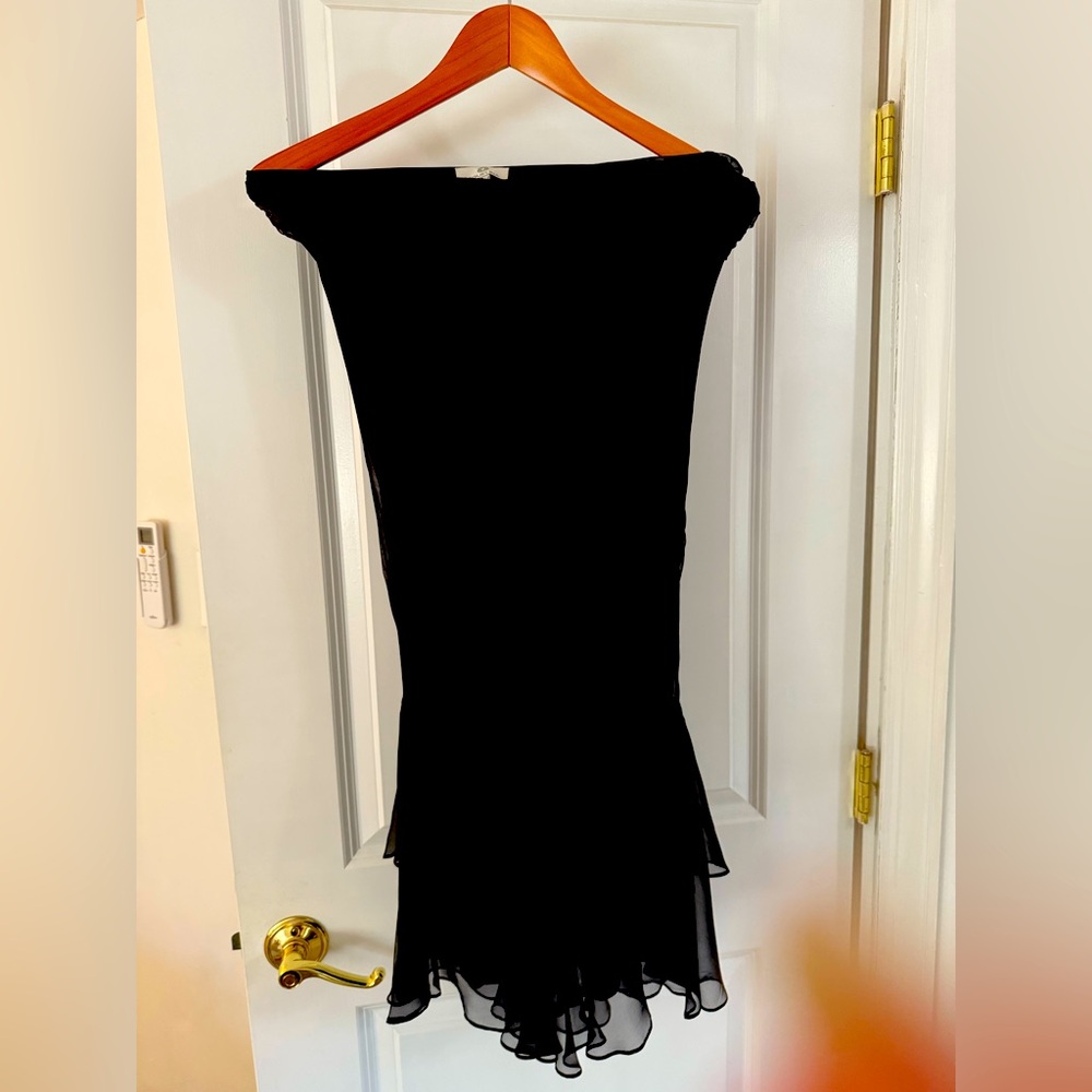 Chiffon tiered bottom dress